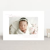 "Sweetest" - Birth Announcements in Rose by Jenna Holcomb - Front