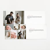 "Sweetest" - Birth Announcements in Rose by Jenna Holcomb - Interior Options