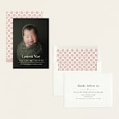 "Heart" - Birth Announcements in Blush by Pixel and Hank - Assembled