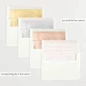 "Scalloped Border" - Birth Announcements in Baby Blush by Carolyn MacLaren - Envelope Liner Options