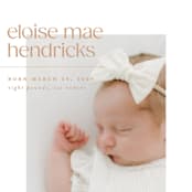 "eloise" - Birth Announcements in Peach by Ellen Schlegelmilch - Detail