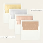 "eloise" - Birth Announcements in Peach by Ellen Schlegelmilch - Envelope Liner Options