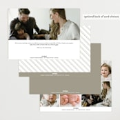 "Sweetest Name" - Birth Announcements in Latte by Jessica Williams - Back of Card Options