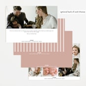 "Cameo" - Birth Announcements in Petal by Robert and Stella - Back of Card Options