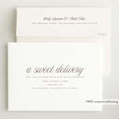 "cupcake" - Birth Announcements in Marshmallow by chocomocacino - FREE Recipient Addressing