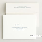 "Stitched Frame" - Birth Announcements in Sky by Nicole Walsh - FREE Recipient Addressing