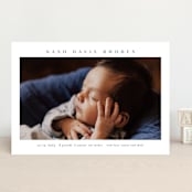 "Simple name" - Birth Announcements in Cobalt by Stacey Meacham - Front