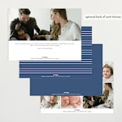 "Simple name" - Birth Announcements in Cobalt by Stacey Meacham - Back of Card Options