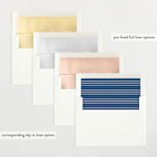 "Simple name" - Birth Announcements in Cobalt by Stacey Meacham - Envelope Liner Options