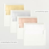 "Byline" - Birth Announcements in Melon by Laura Hankins - Envelope Liner Options