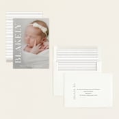 "Close Up" - Birth Announcements in Cotton by Angela Thompson - Assembled