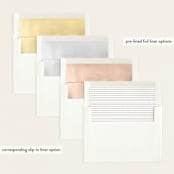 "Close Up" - Birth Announcements in Cotton by Angela Thompson - Envelope Liner Options