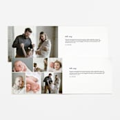 "casual hello" - Birth Announcements in Snow by Angela Marzuki - Interior Options