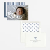 "casual hello" - Birth Announcements in Snow by Angela Marzuki - Assembled