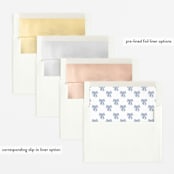 "casual hello" - Birth Announcements in Snow by Angela Marzuki - Envelope Liner Options