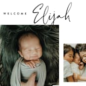 "Written Out" - Birth Announcements in Coal by Carolyn Nicks - Detail