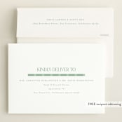 "Double Time" - Birth Announcements in Aloe by Pixel and Hank - FREE Recipient Addressing