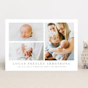 "Menil" - Birth Announcements in Fawn by Megan Davis - Front