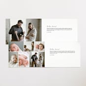 "Menil" - Birth Announcements in Fawn by Megan Davis - Interior Options