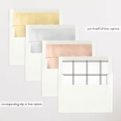 "Menil" - Birth Announcements in Fawn by Megan Davis - Envelope Liner Options
