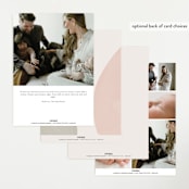 "Artful" - Birth Announcements in Sherbet by Pixel and Hank - Back of Card Options