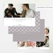 "Details" - Birth Announcements in Cloud by Susan Asbill - Back of Card Options