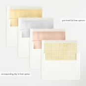 "Gingham" - Birth Announcements in Marigold by Jessie Steury - Envelope Liner Options
