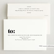 "Bold Name Frame" - Birth Announcements in Ash by Alethea and Ruth - FREE Recipient Addressing