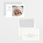 "Modern Arc" - Birth Announcements in Snow by Erin Deegan - Assembled