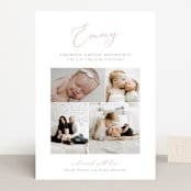 "Namely" - Birth Announcements in Blush by Sarah Brown - Front