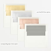 "Namely" - Birth Announcements in Blush by Sarah Brown - Envelope Liner Options