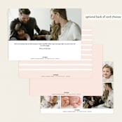 "Meeting" - Birth Announcements in Cloud by Up Up Creative - Back of Card Options