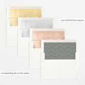 "Our big three" - Birth Announcements in Slate by Lea Delaveris - Slip-In Envelope Liners