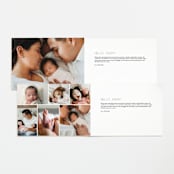"simply ours" - Birth Announcements in Powder by Sara Hicks Malone - Interior Options