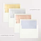 "Border" - Birth Announcements in Shadow by Kasia Labocki - Envelope Liner Options