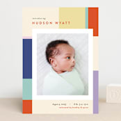 "Punchy" - Birth Announcements in Party by Pixel and Hank - Front