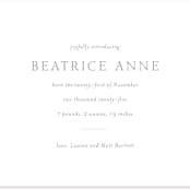 "Frolic" - Birth Announcements in Ballet Slipper by Megan Davis - Detail