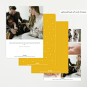 "Blanket" - Birth Announcements in Bee by Lea Delaveris - Back of Card Options
