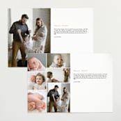 "Prim" - Birth Announcements in Petal by Melissa Egan of Pistols - Interior Options