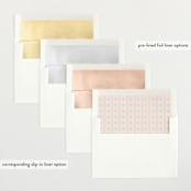 "Prim" - Birth Announcements in Petal by Melissa Egan of Pistols - Envelope Liner Options