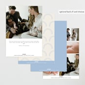 "Type Arch" - Birth Announcements in Bluebird Day by Baumbirdy - Back of Card Options