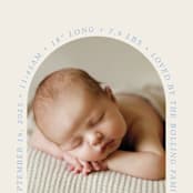 "Type Arch" - Birth Announcements in Bluebird Day by Baumbirdy - Detail