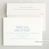 "Type Arch" - Birth Announcements in Bluebird Day by Baumbirdy - FREE Recipient Addressing