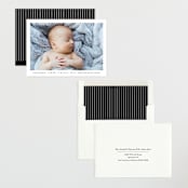 "Basic" - Birth Announcements in Onyx by Lauren Chism - Assembled