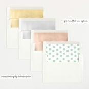 "Scripted" - Birth Announcements in Snow by Sara Hicks Malone - Slip-In Envelope Liners