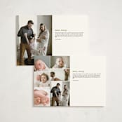 "Stitched Together" - Birth Announcements in Mint by Ashley Langlais - Interior Options