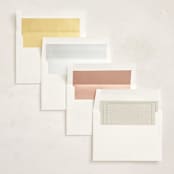 "Stitched Together" - Birth Announcements in Mint by Ashley Langlais - Envelope Liner Options
