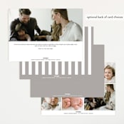 "certified cute" - Birth Announcements in Snow by Sara Hicks Malone - Back of Card Options