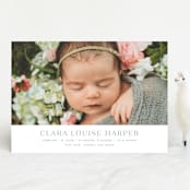 "Canvas" - Birth Announcements in Moon by Megan Davis - Front