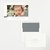 "Canvas" - Birth Announcements in Moon by Megan Davis - Assembled